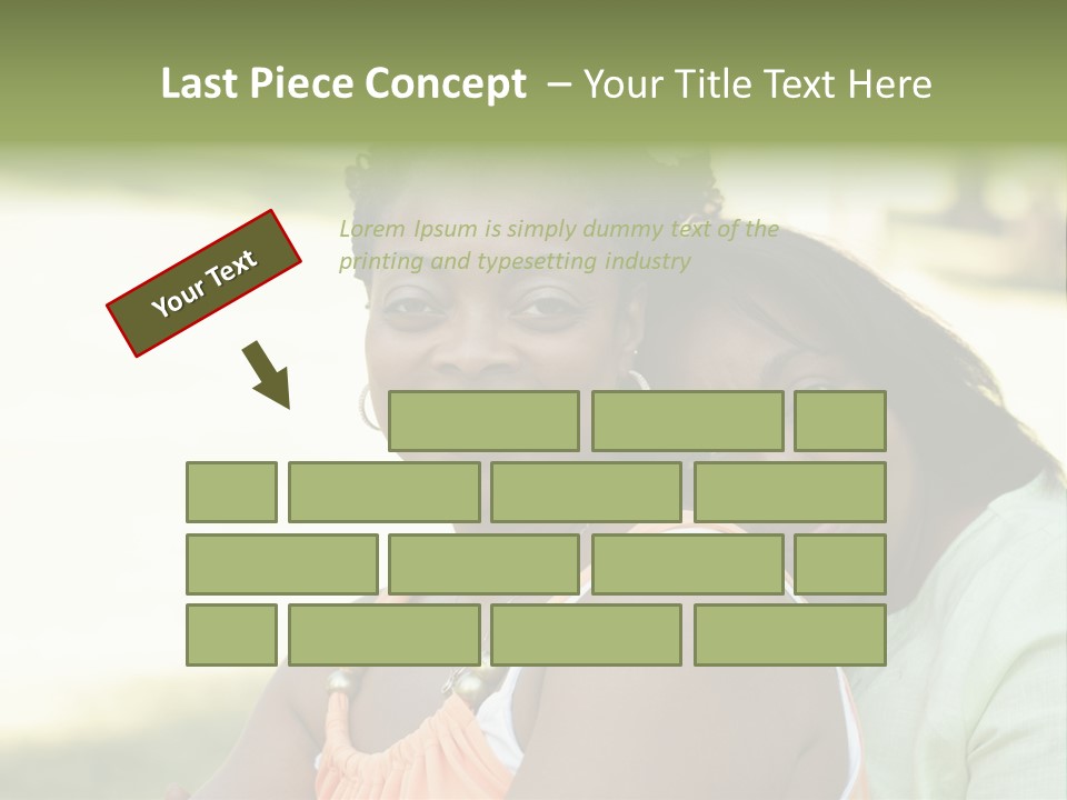 Two African Closeness PowerPoint Template