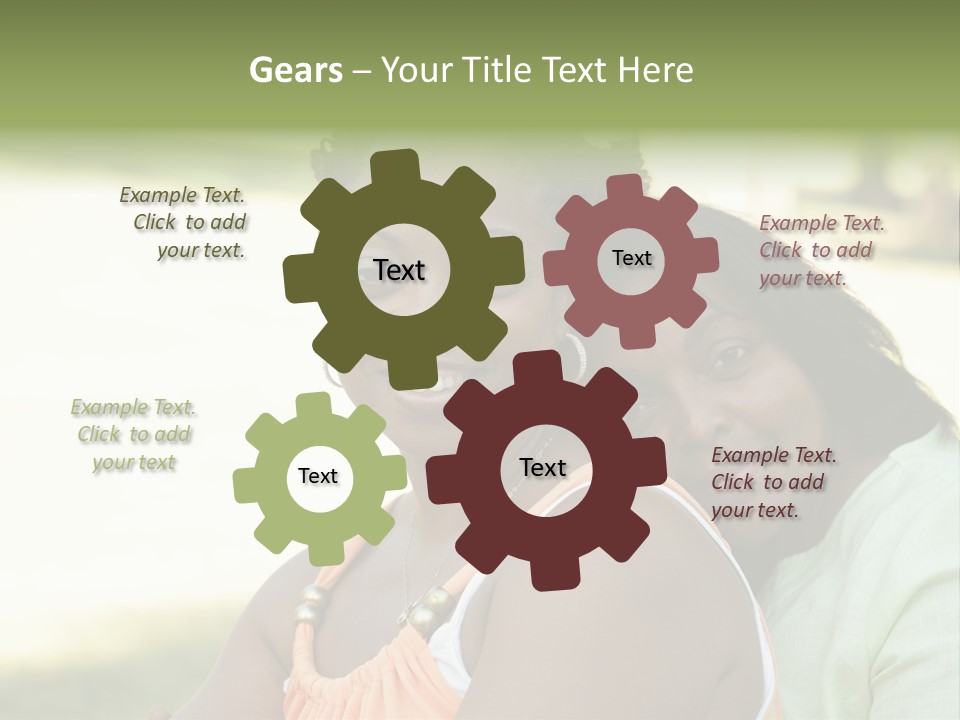 Two African Closeness PowerPoint Template