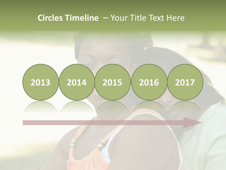 Two African Closeness PowerPoint Template