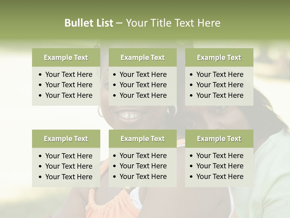 Two African Closeness PowerPoint Template