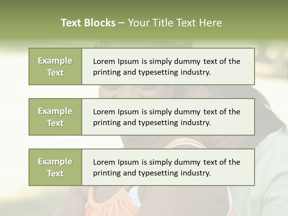 Two African Closeness PowerPoint Template