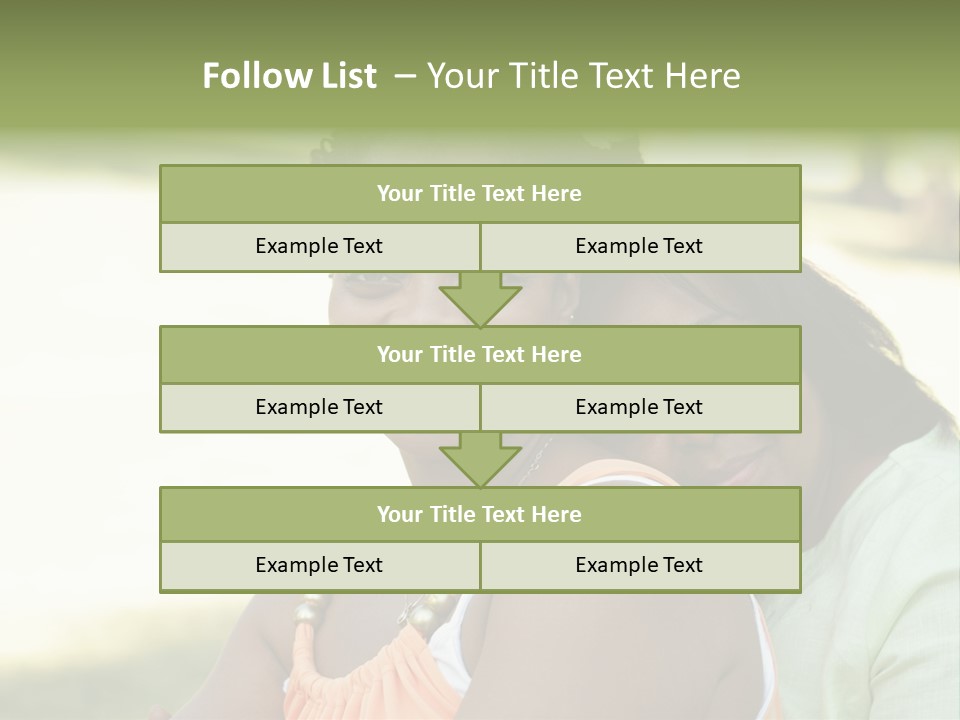 Two African Closeness PowerPoint Template