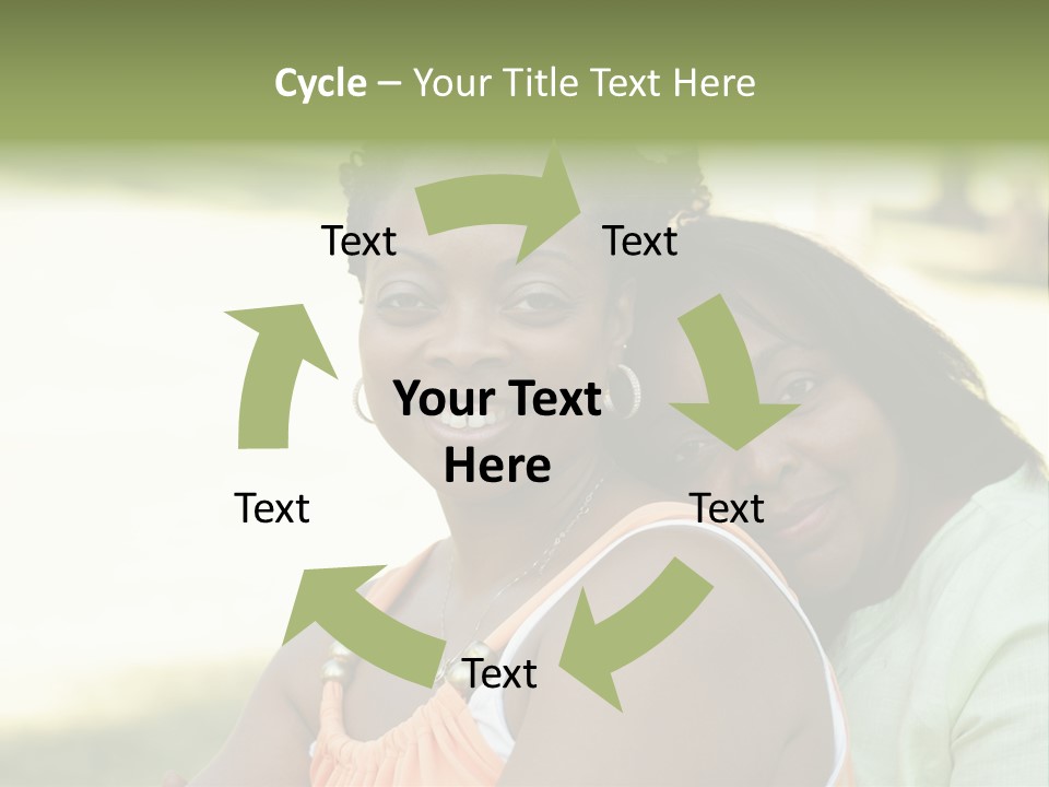 Two African Closeness PowerPoint Template