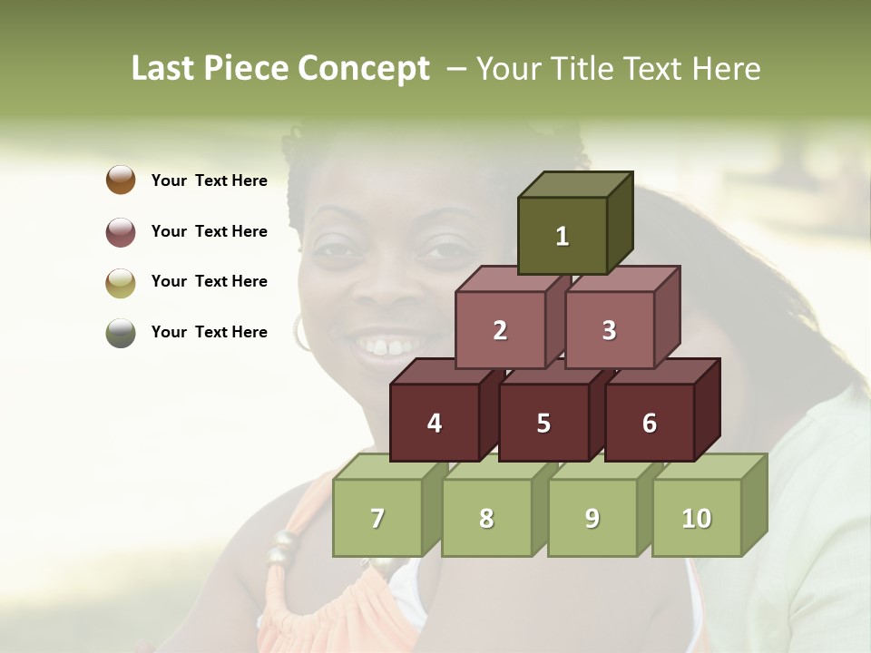 Two African Closeness PowerPoint Template