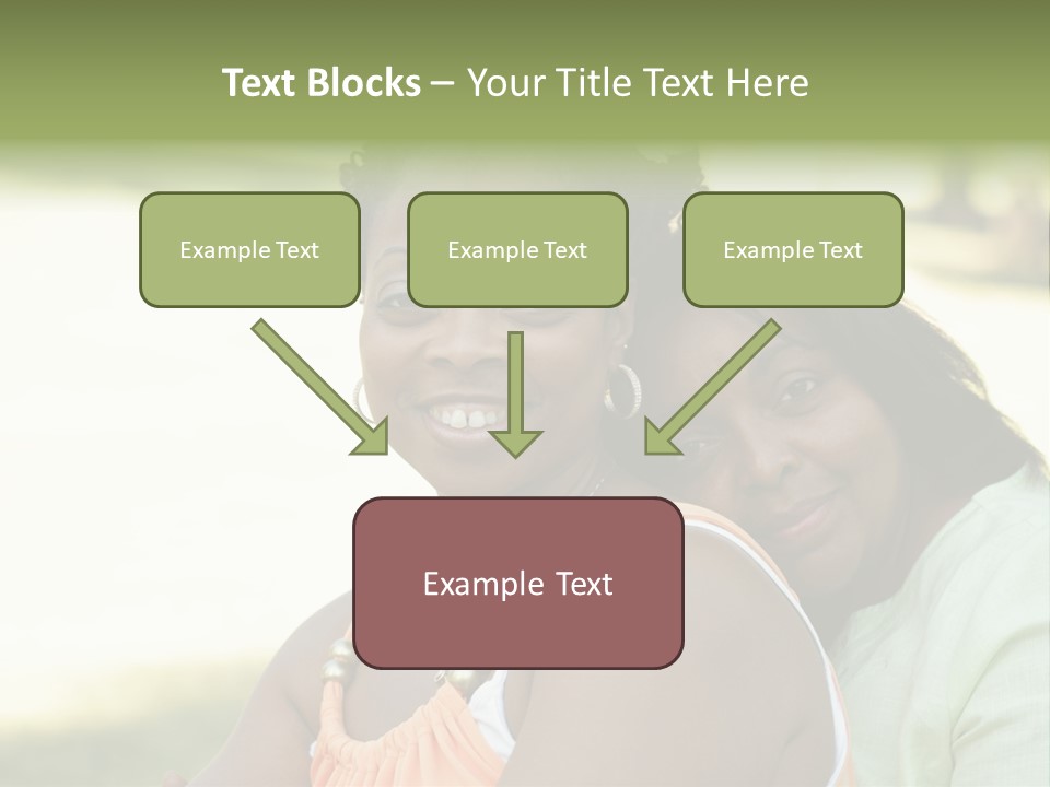 Two African Closeness PowerPoint Template
