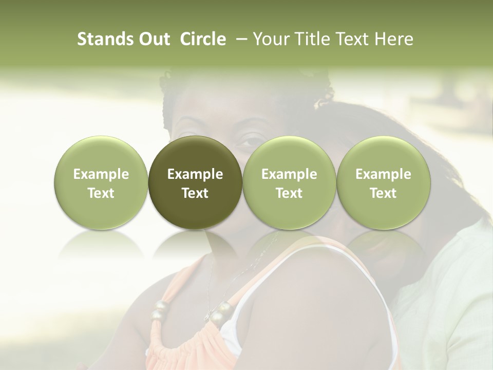 Two African Closeness PowerPoint Template