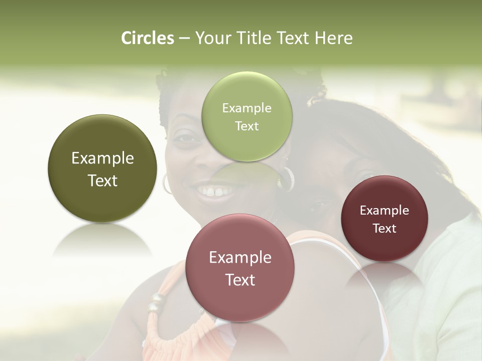 Two African Closeness PowerPoint Template