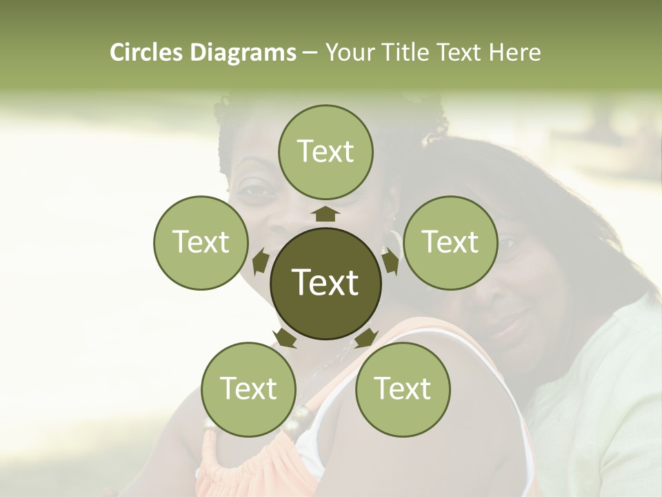 Two African Closeness PowerPoint Template