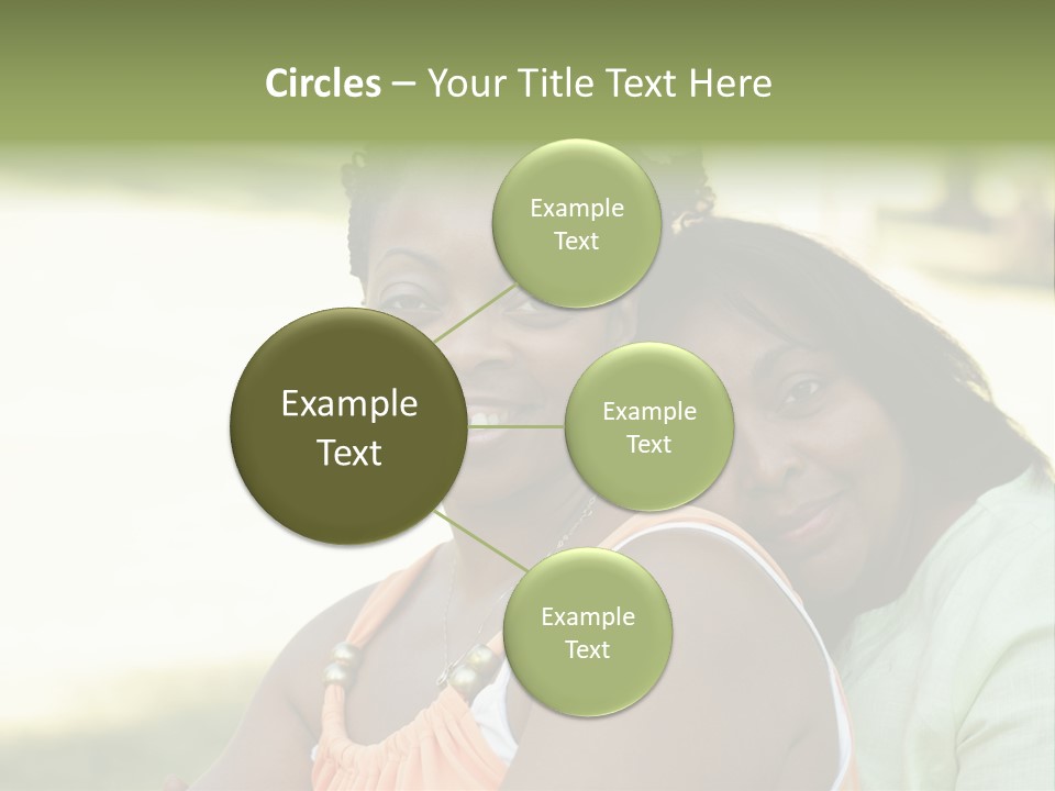 Two African Closeness PowerPoint Template