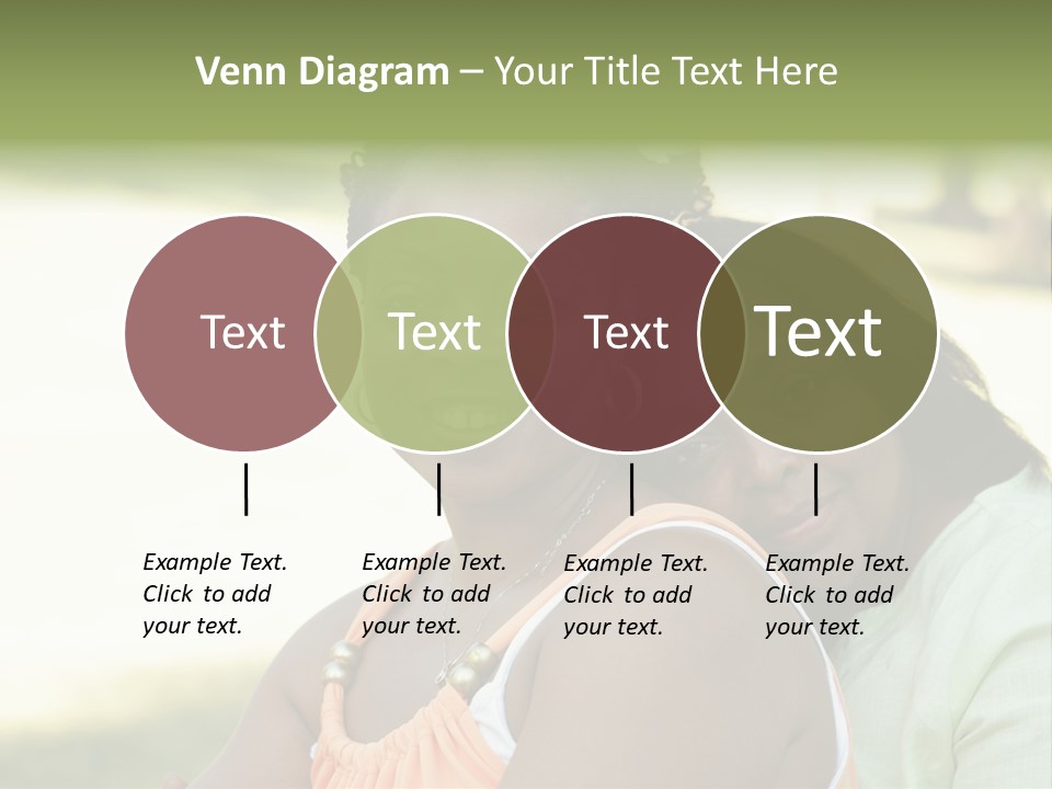 Two African Closeness PowerPoint Template