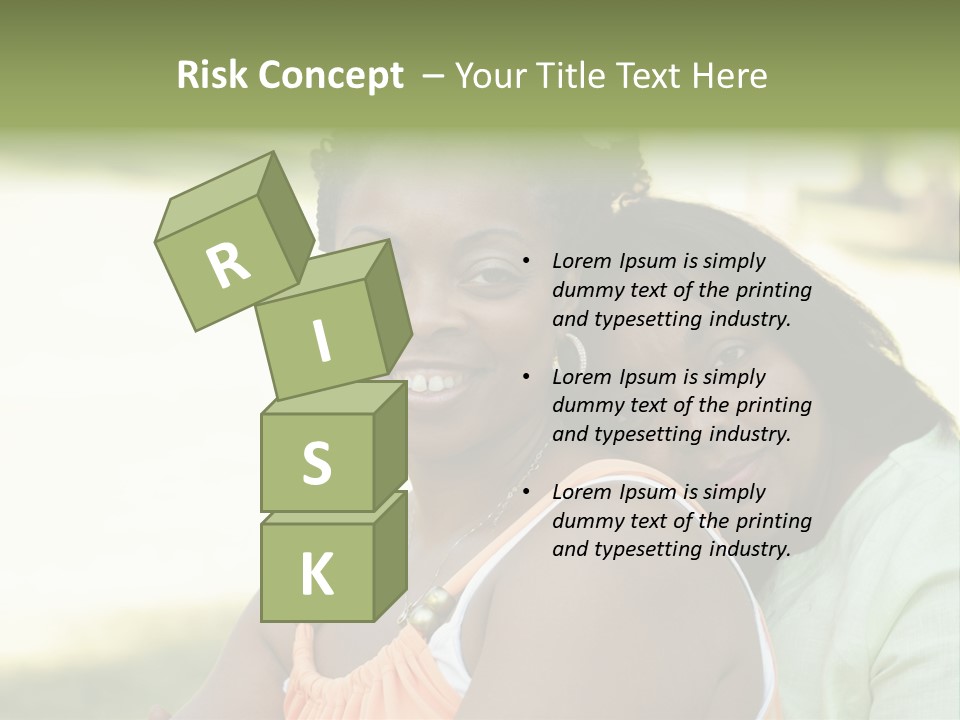 Two African Closeness PowerPoint Template