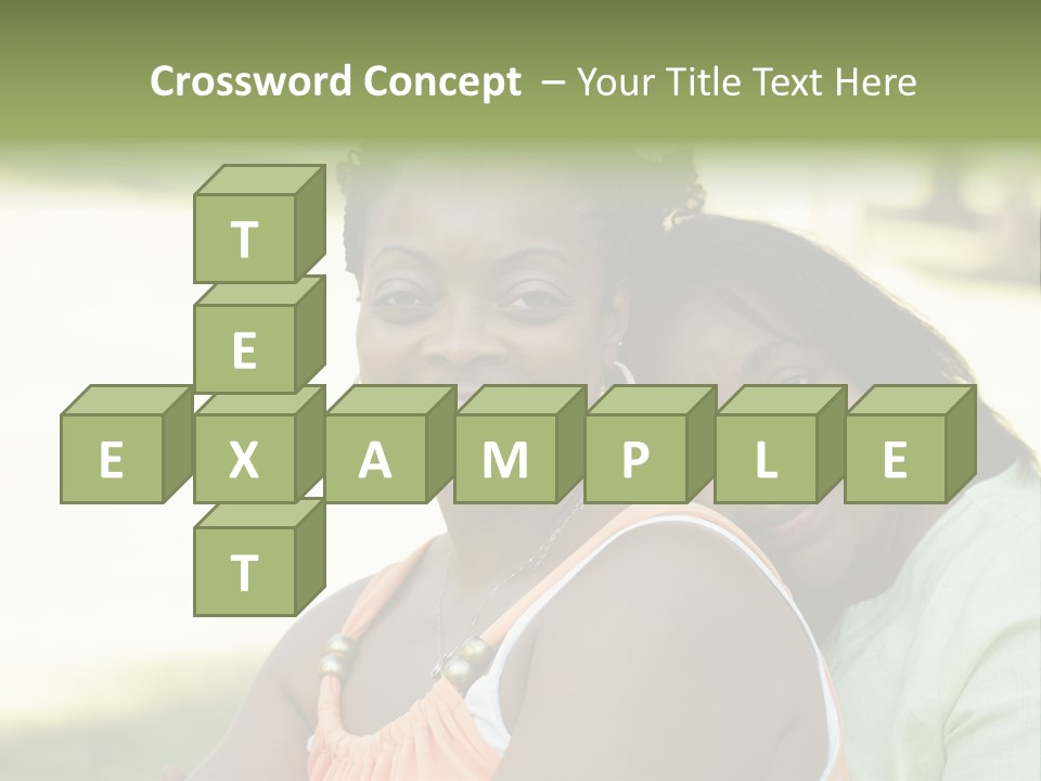 Two African Closeness PowerPoint Template