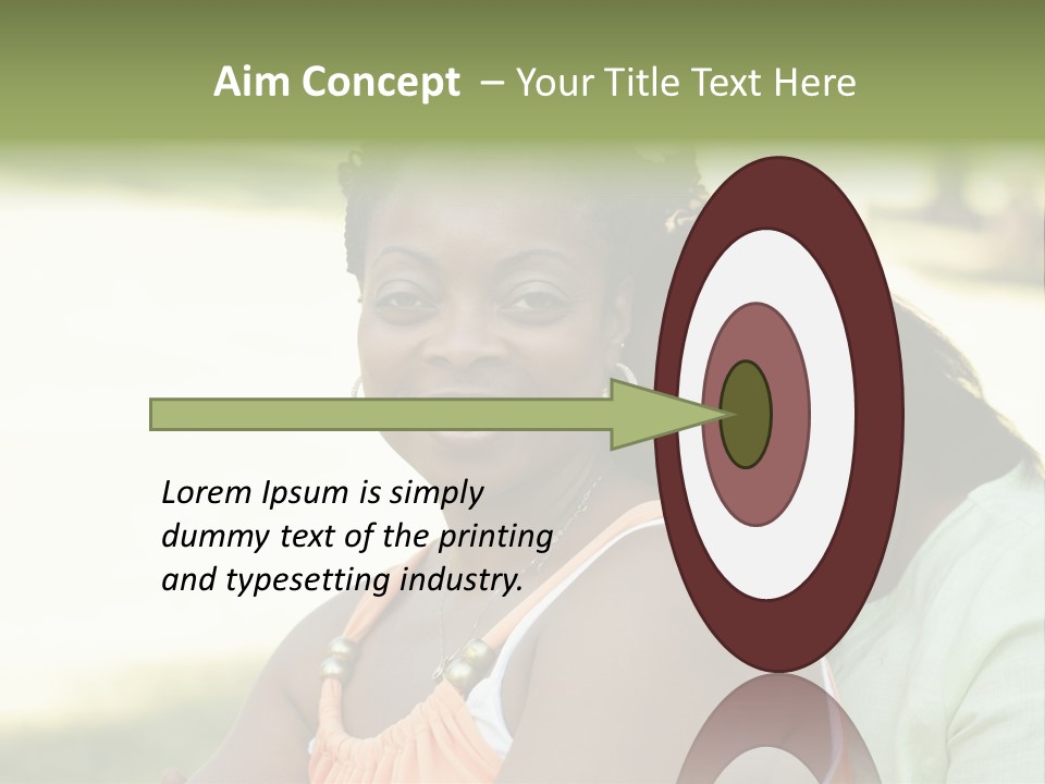 Two African Closeness PowerPoint Template