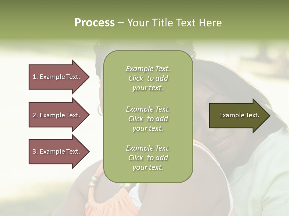 Two African Closeness PowerPoint Template