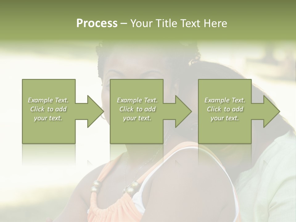Two African Closeness PowerPoint Template