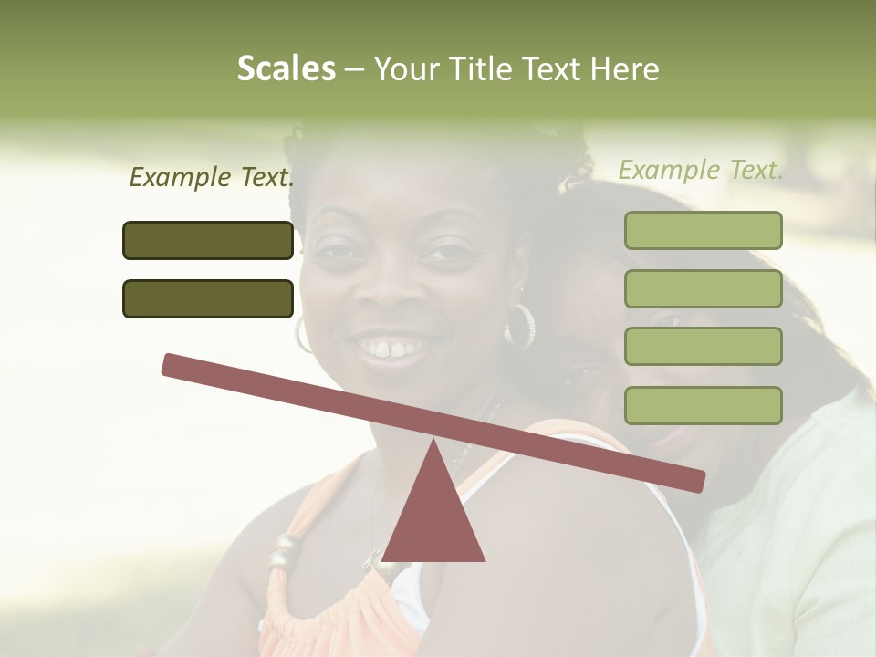 Two African Closeness PowerPoint Template