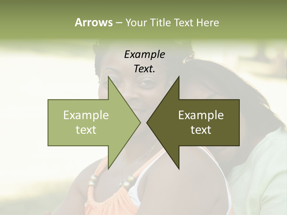 Two African Closeness PowerPoint Template