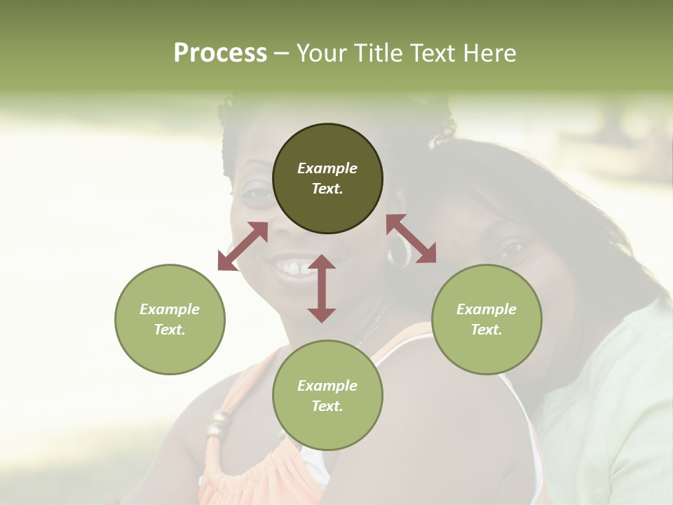 Two African Closeness PowerPoint Template