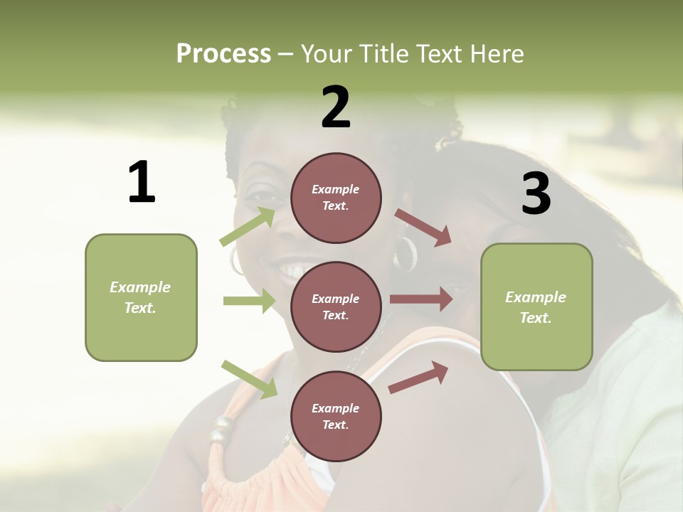 Two African Closeness PowerPoint Template