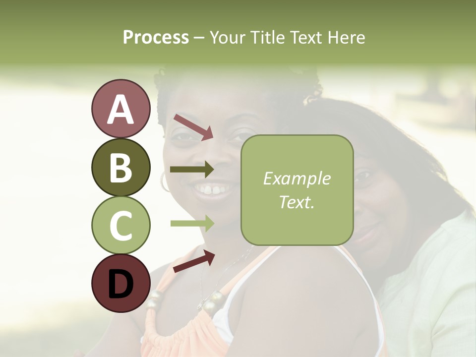 Two African Closeness PowerPoint Template