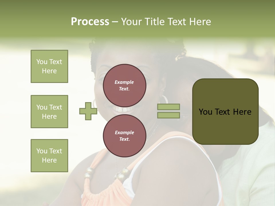 Two African Closeness PowerPoint Template