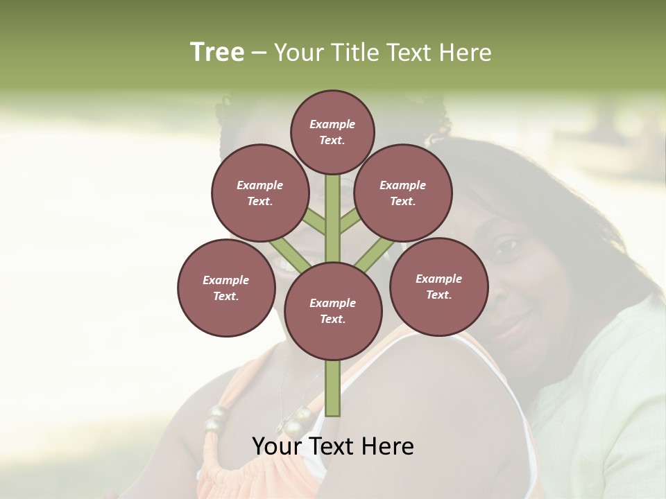 Two African Closeness PowerPoint Template