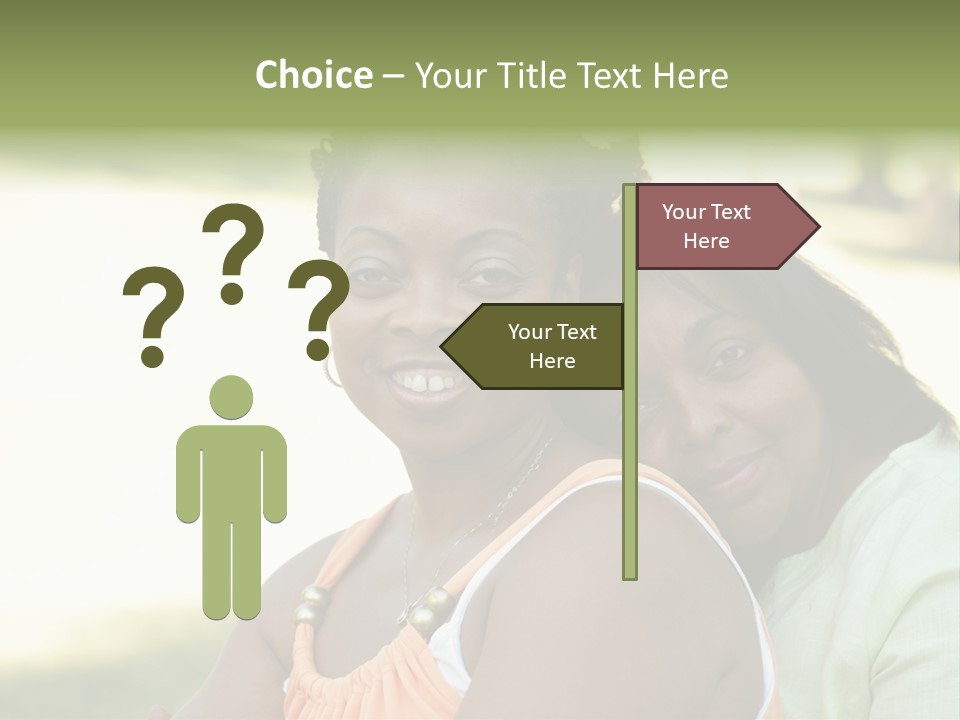 Two African Closeness PowerPoint Template