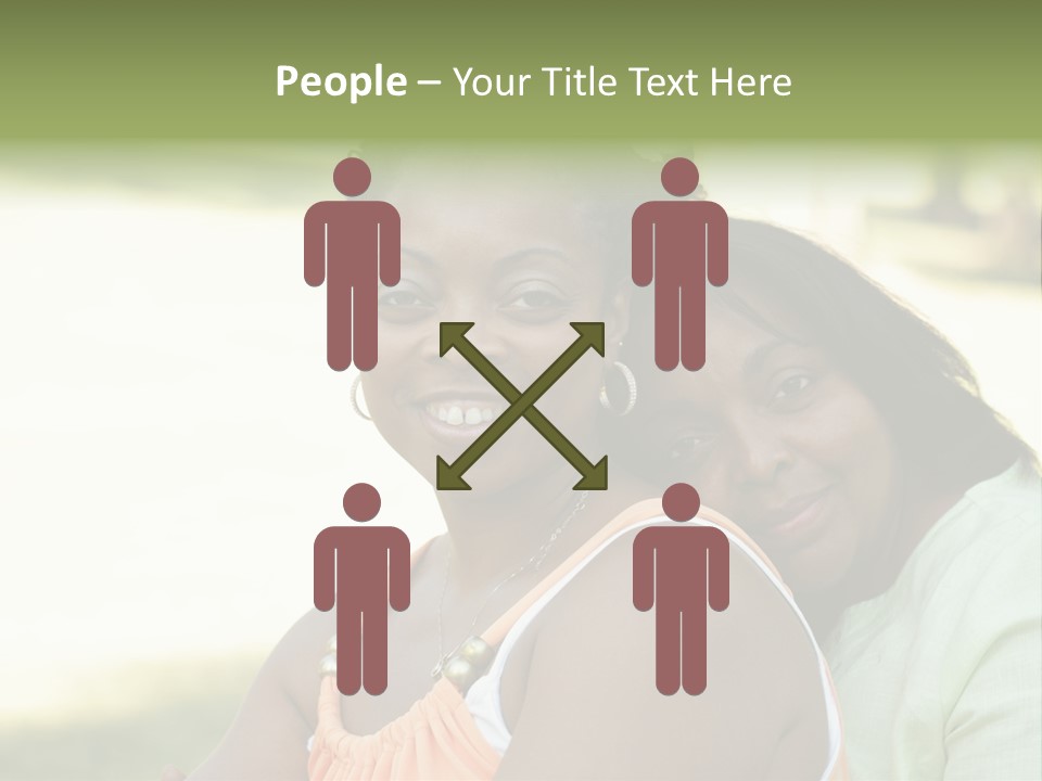 Two African Closeness PowerPoint Template