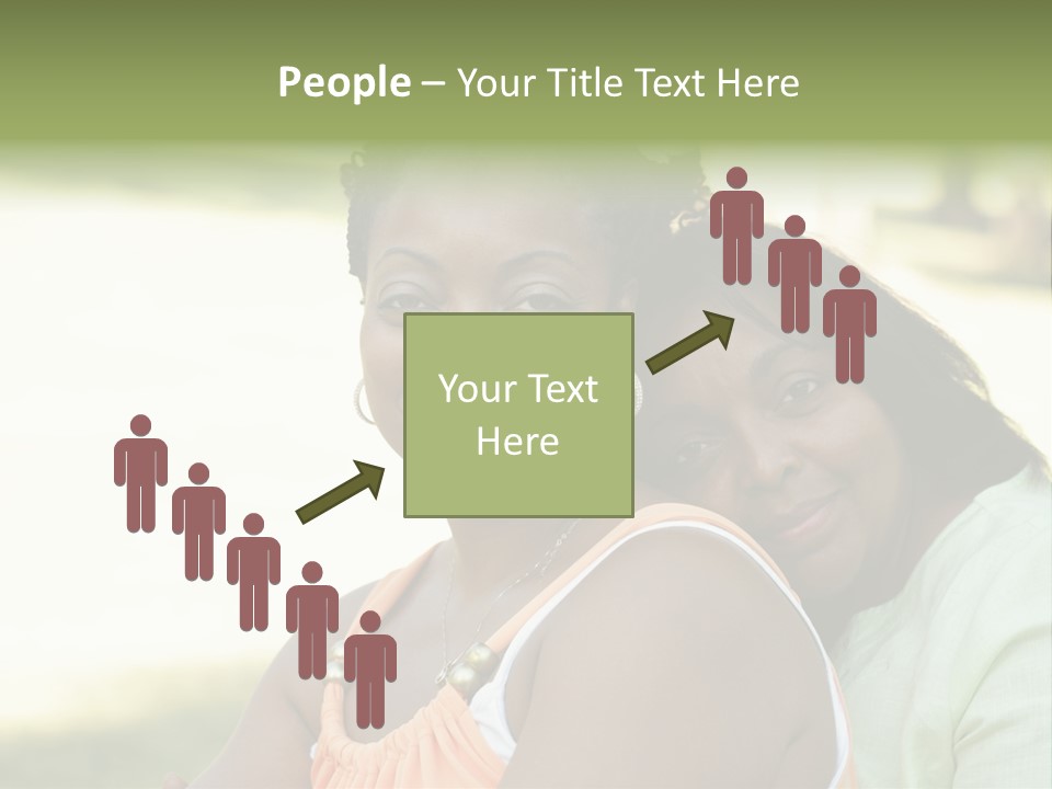 Two African Closeness PowerPoint Template
