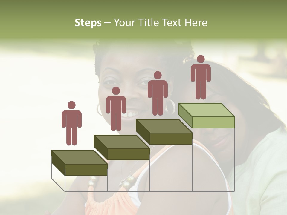 Two African Closeness PowerPoint Template