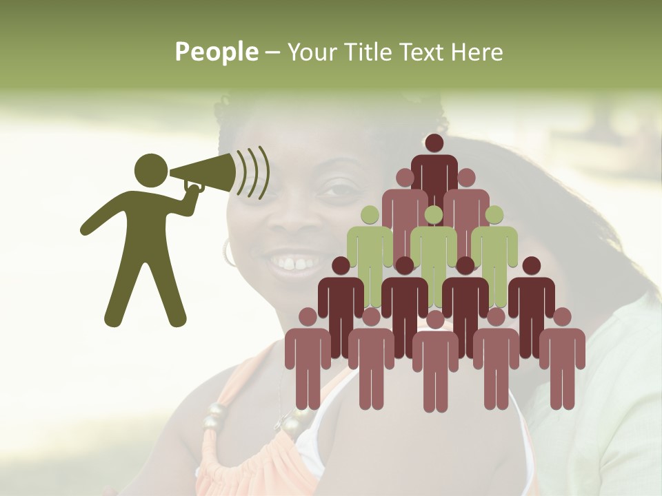 Two African Closeness PowerPoint Template