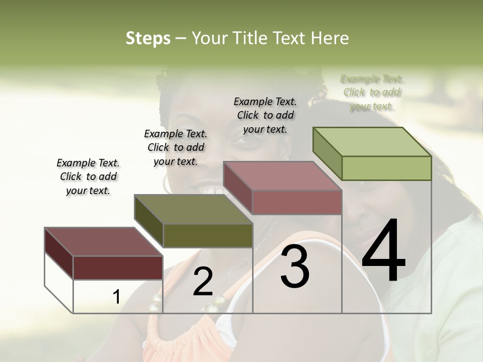 Two African Closeness PowerPoint Template