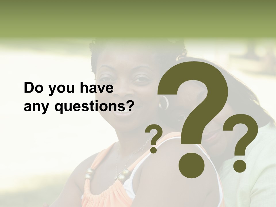 Two African Closeness PowerPoint Template