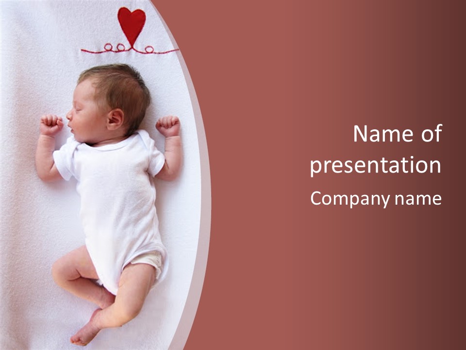 Youth Green Baby PowerPoint Template