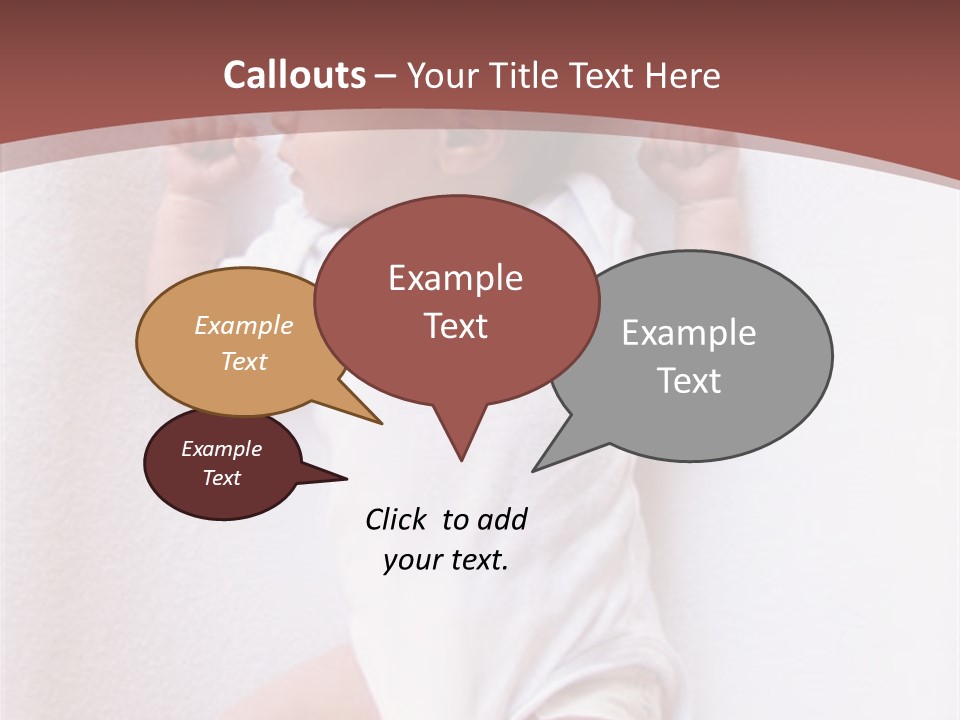 Youth Green Baby PowerPoint Template