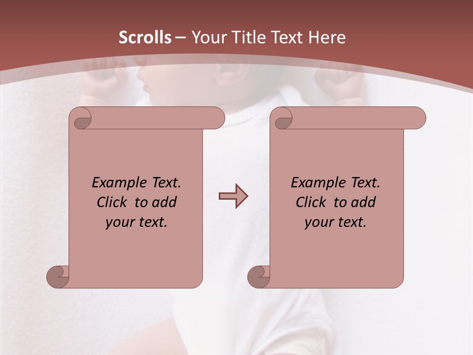Youth Green Baby PowerPoint Template