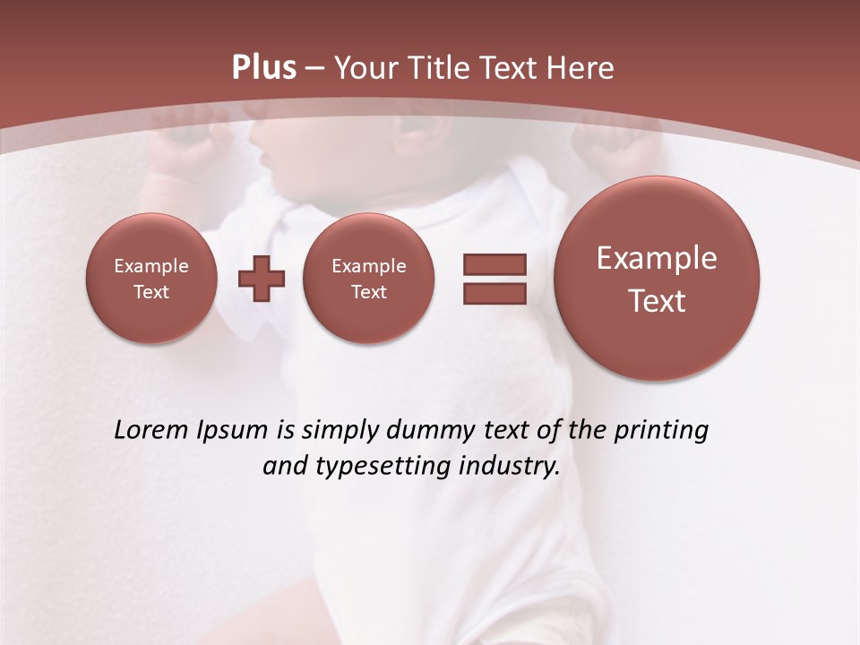 Youth Green Baby PowerPoint Template