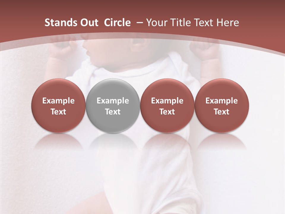 Youth Green Baby PowerPoint Template