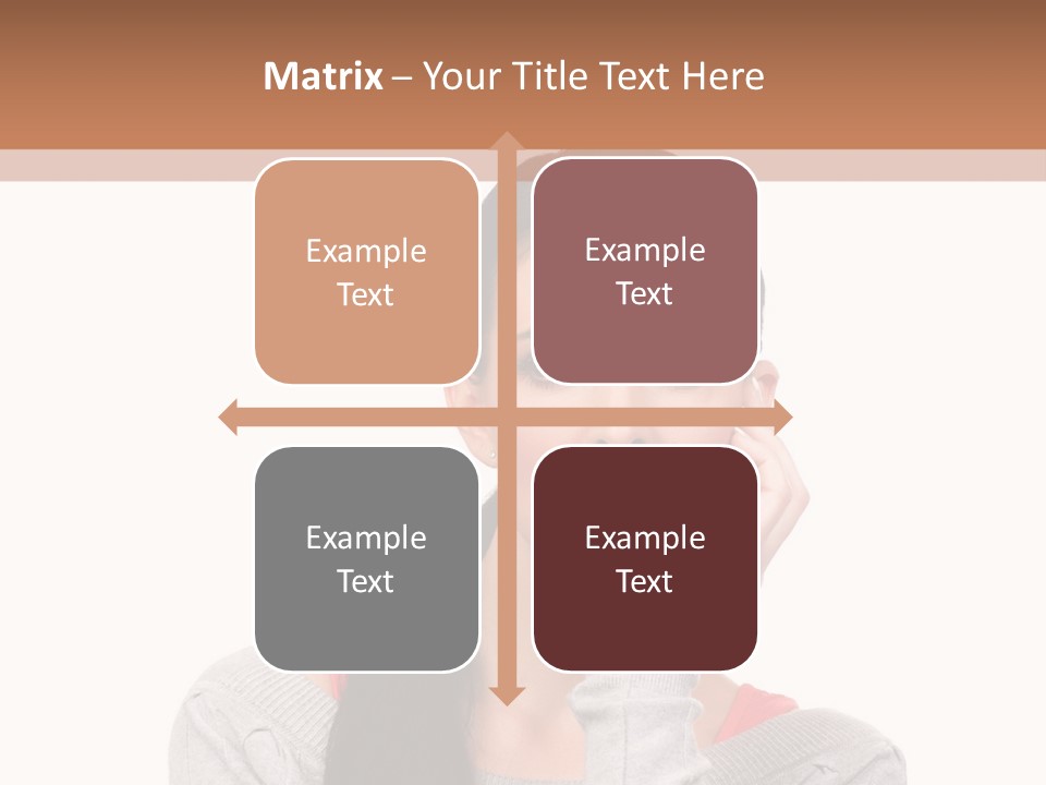 Hair Caucasian Expression PowerPoint Template