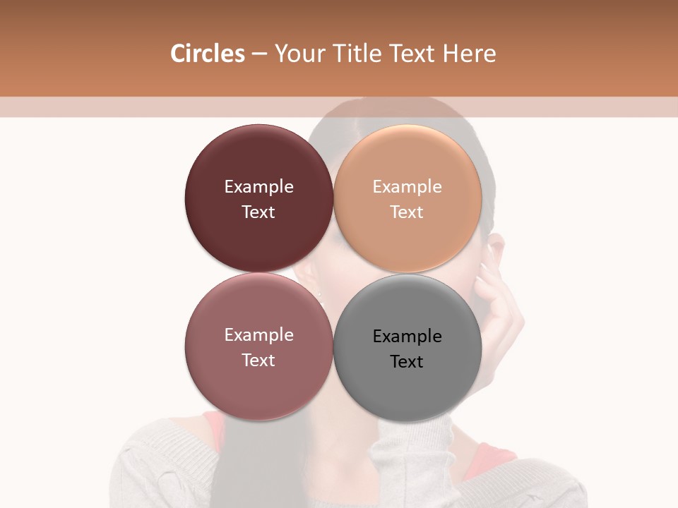 Hair Caucasian Expression PowerPoint Template