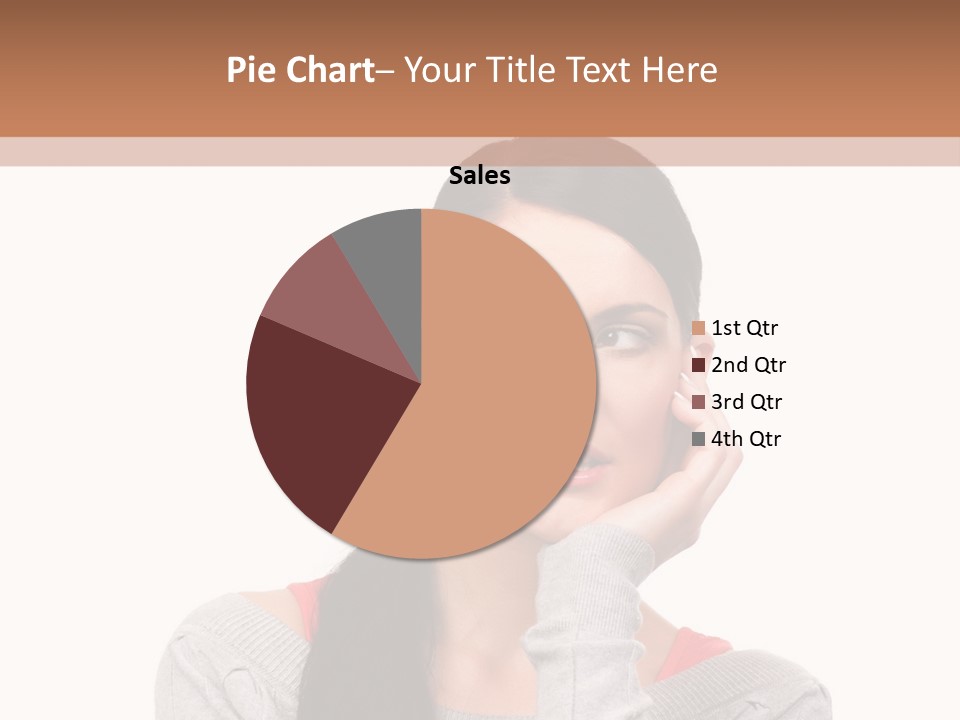 Hair Caucasian Expression PowerPoint Template