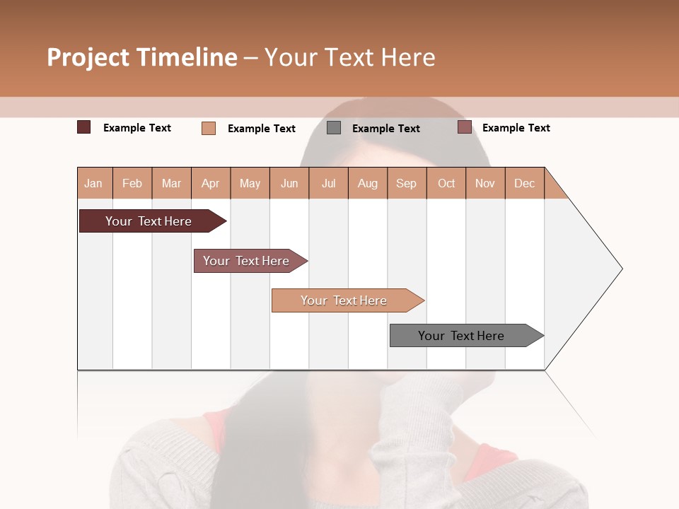 Hair Caucasian Expression PowerPoint Template