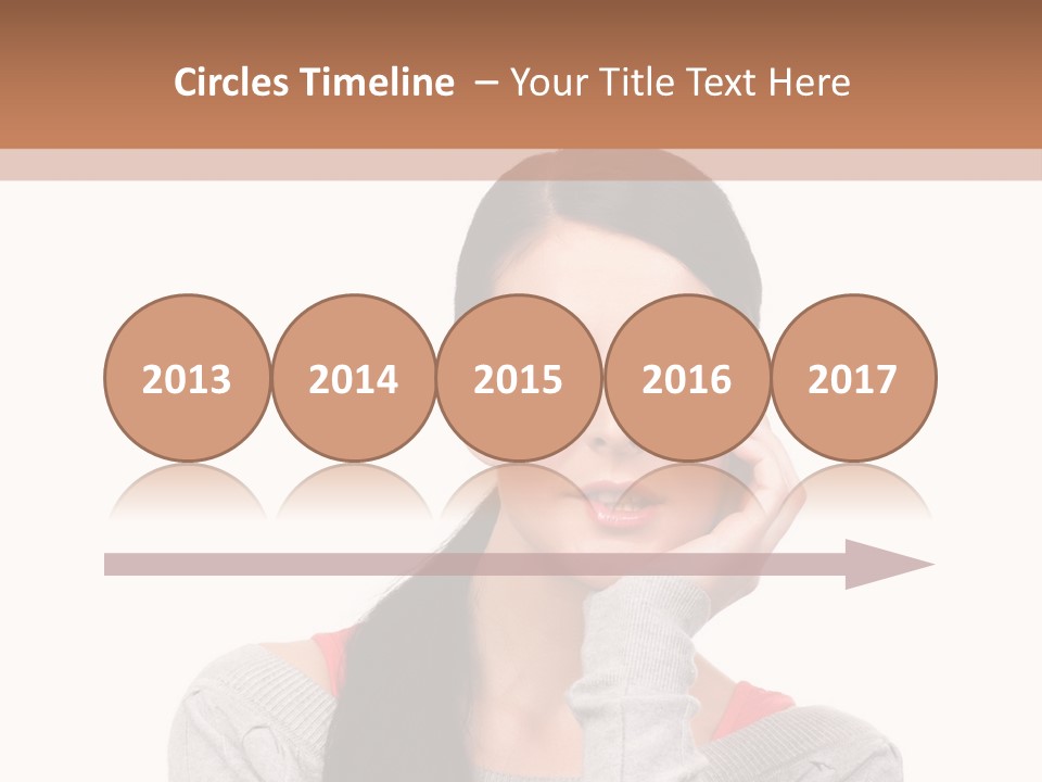 Hair Caucasian Expression PowerPoint Template