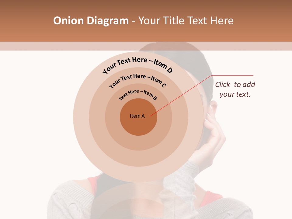 Hair Caucasian Expression PowerPoint Template