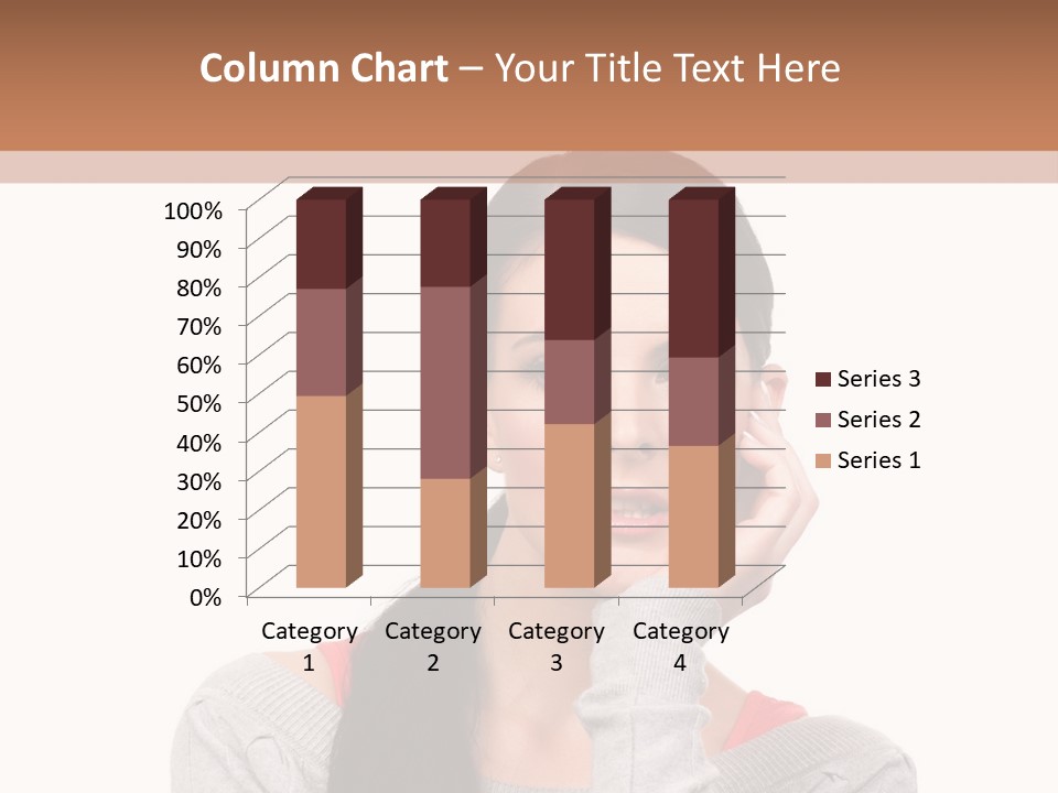 Hair Caucasian Expression PowerPoint Template