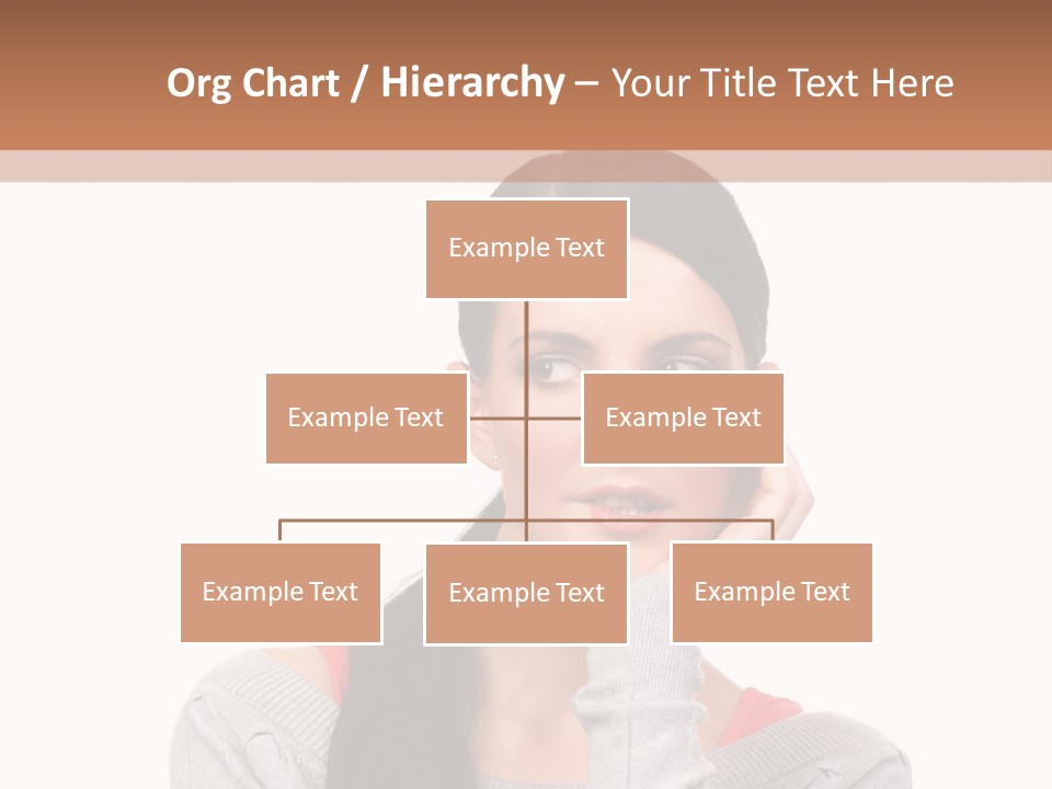 Hair Caucasian Expression PowerPoint Template