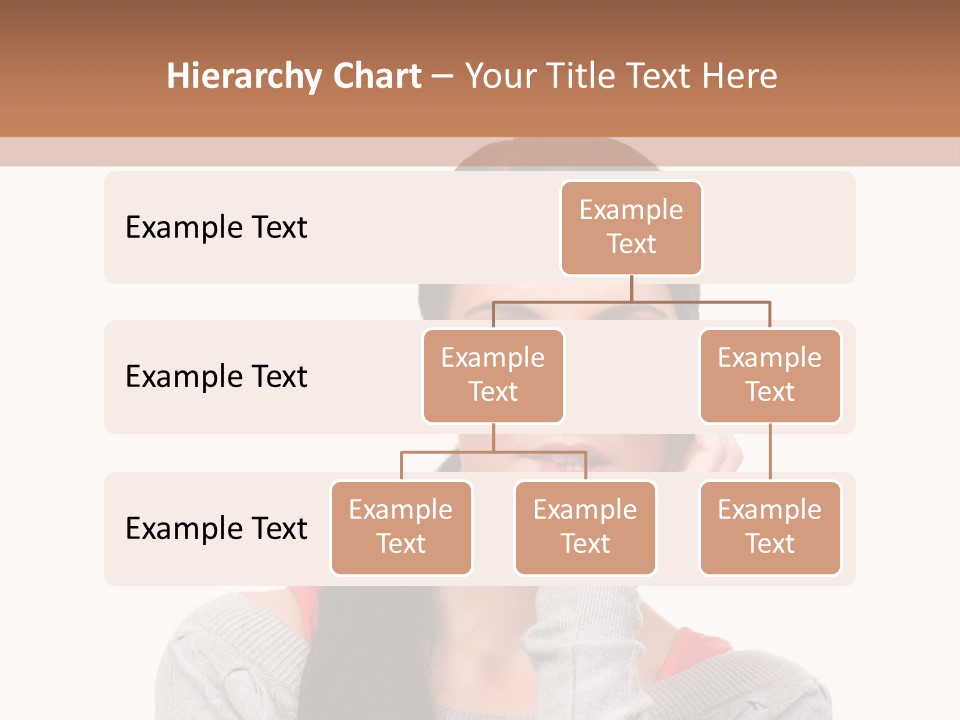 Hair Caucasian Expression PowerPoint Template