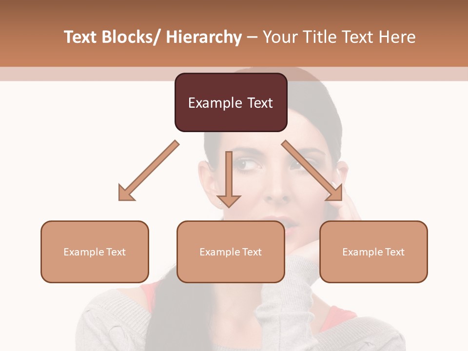 Hair Caucasian Expression PowerPoint Template