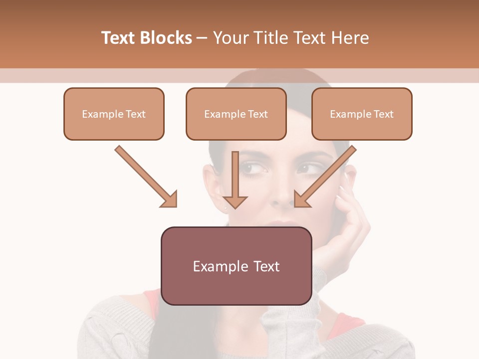 Hair Caucasian Expression PowerPoint Template