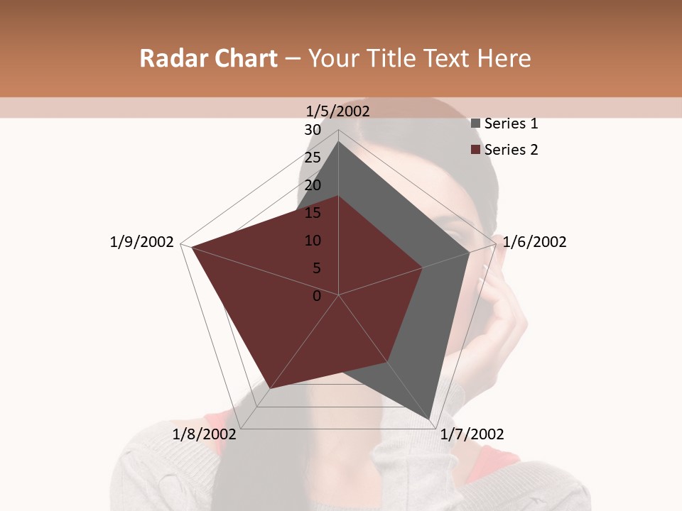 Hair Caucasian Expression PowerPoint Template
